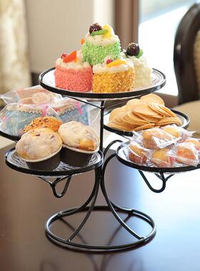 多层客水果盘w202511家用轻高端茶几厅零食盘前台下午茶奢点心架