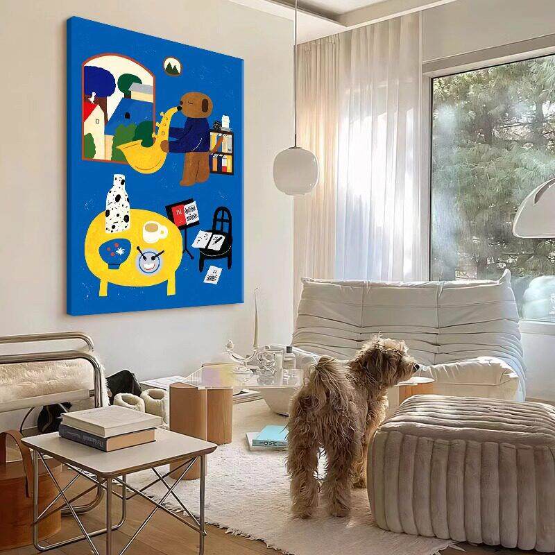 胺Some oFLNlor多巴客厅饰画小众艺术壁画c儿童房卧室装挂画