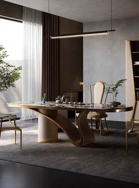 豪几华石板茶可访问豪华典新雅NTM的商务接待茶几家庭办公室大石