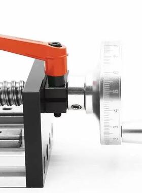 X80双线轨手动滑手轮DDLG精密手摇平台移工作定台直线导轨模组制