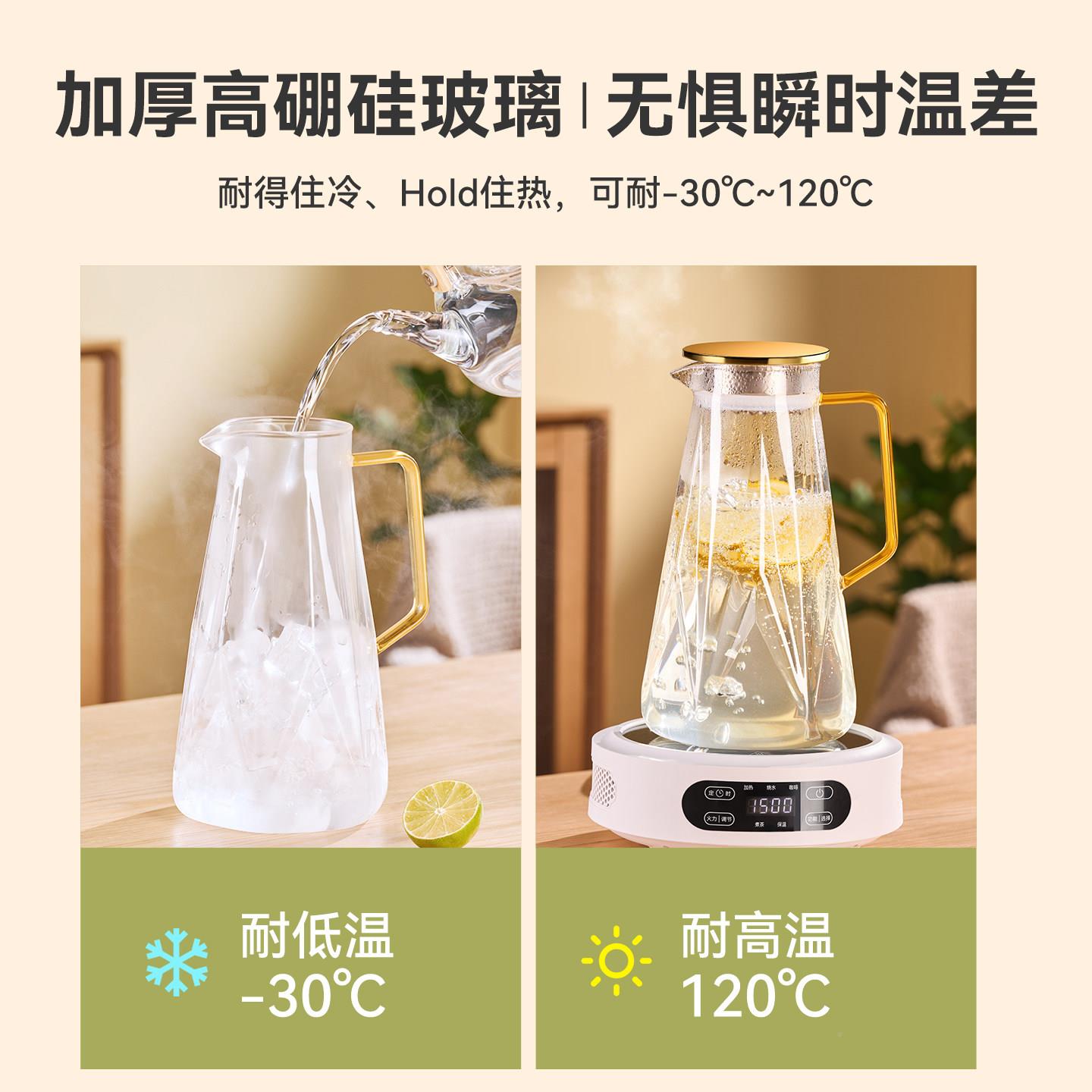 冷TBL599-0水壶玻水璃用耐高温加冷厚壶家储水大容量凉水杯冷泡茶