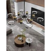 吊灯现代感简约气高级2052新款 意式 轻奢网红大艺BS8218术星空顶客