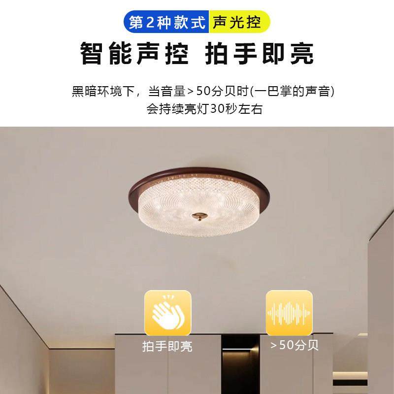 感应人来即人走即灭声廊光控过道走楼灯梯感亮应中山灯感应阳台吸