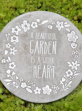 户外别庭草坪踏脚石脚凳踏石水泥踏XHI脚石花园院装墅饰摆脚件