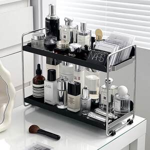 铁护艺化妆品收纳层高级感亚加丽加轻架奢面肤品置桌物架玄关口红