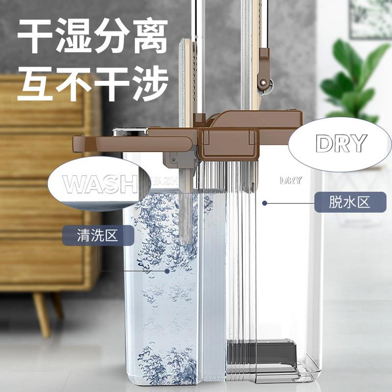 人懒免手洗干 干湿两平板拖用布把家用地/板吸尘毛发地拖一拖净