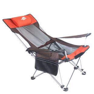 叠M50353户外折椅钓鱼椅两用午休床便式携沙自滩床驾游野营用品室