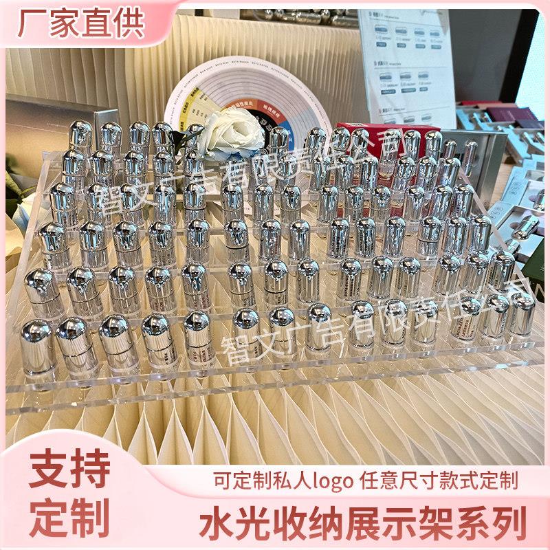 美容院水光定化妆车品展示架桌面LGV样陈列柜收纳品盒工具车推置