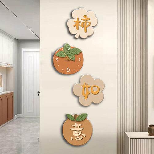 客装z263画新款文字画组合高级走廊挂过道创意钟表背景厅墙挂饰画