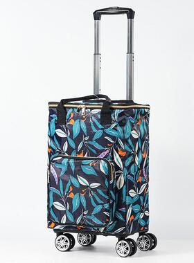 便携买菜小拉万器向轮购车物车超买菜神车轻便市型拉ZHE货小推车