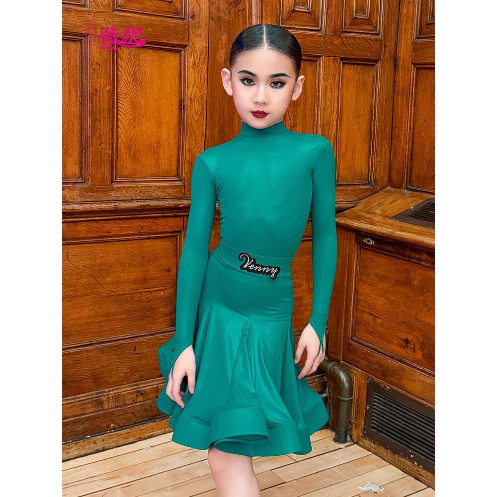 薇妮拉赛丁舞服2025新款比服女儿童高规领定服舞蹈TDV出服赛服演