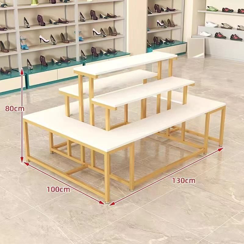 速发鞋店架岛展示台展示架商场鞋架流水台花店化中品陈列妆置物架