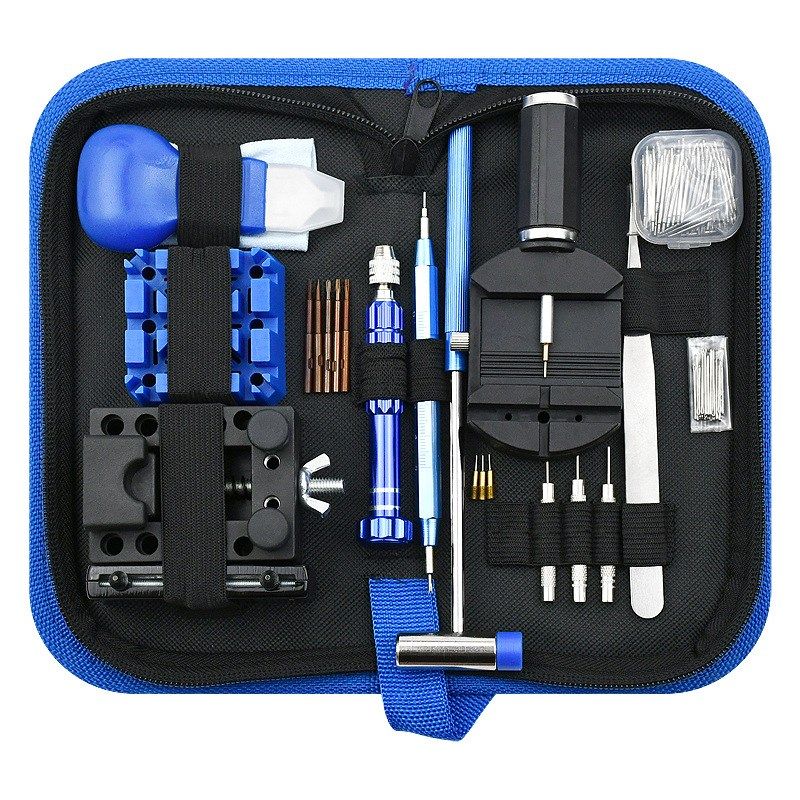 速发新款维修工具包套装 18 件套 7修表工具 卸拆链 表后盖组
