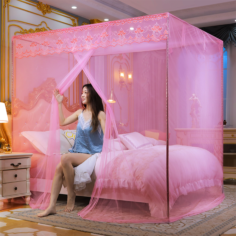 速发蚊帐家用202新款廷室单门加密夏天宫卧落地人双1.5米床通用