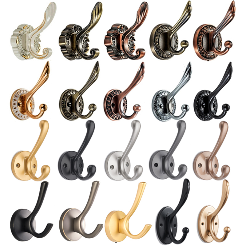 速发欧式挂衣钩壁挂墙壁打门玄关衣柜衣服入户门衣帽钩挂钩免进孔