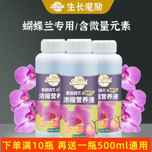 速发生长魔励用园艺蝴蝶兰专 营养液浓0肥蝴蝶兰盆栽花肥50缩批