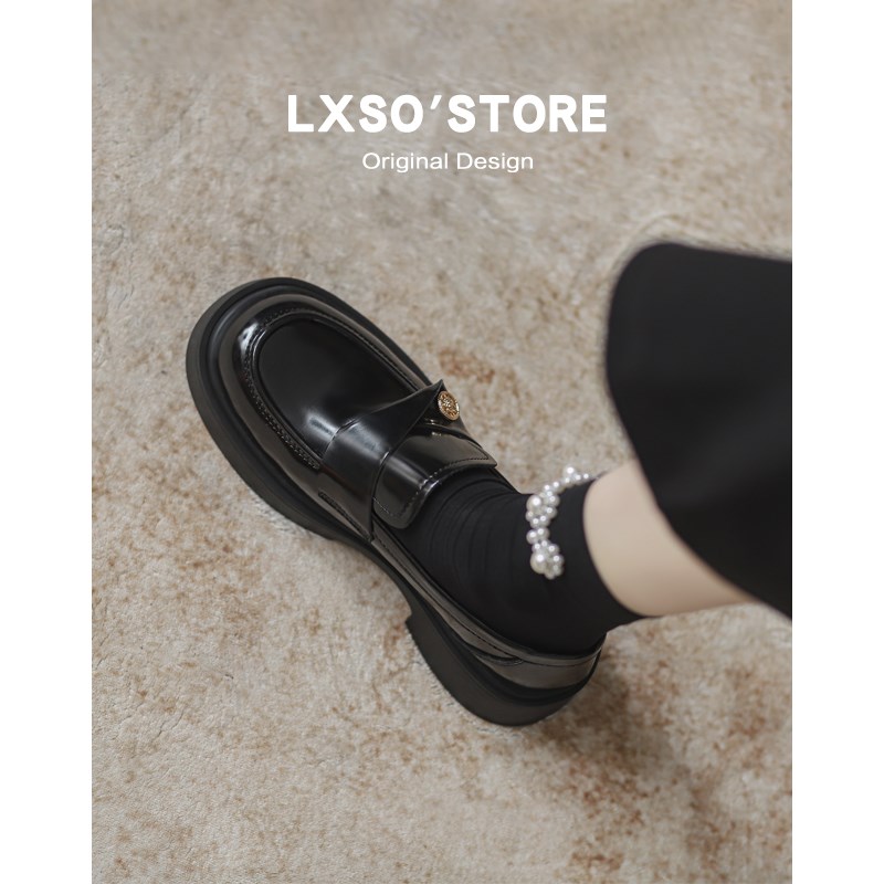 速发风古2024春新款复小jk单高子增鞋厚底