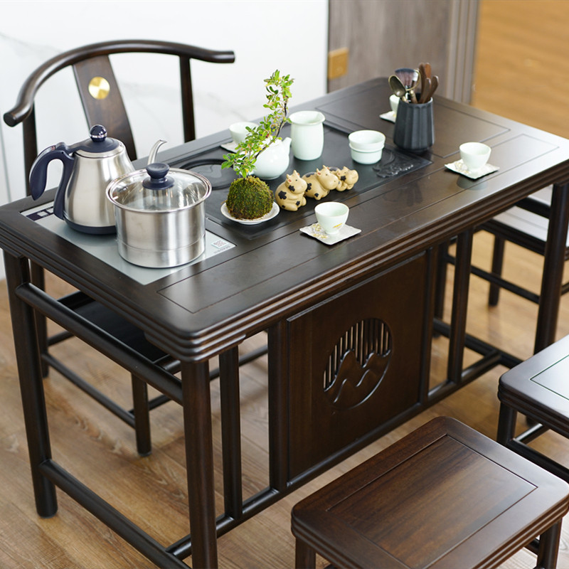 速发新烧木花梨式台小茶桌实木功夫茶台中水壶一体式家用茶桌椅组,住宅家具,家用茶台/茶桌,淘宝优惠券,粉丝福利购,淘宝优惠卷
