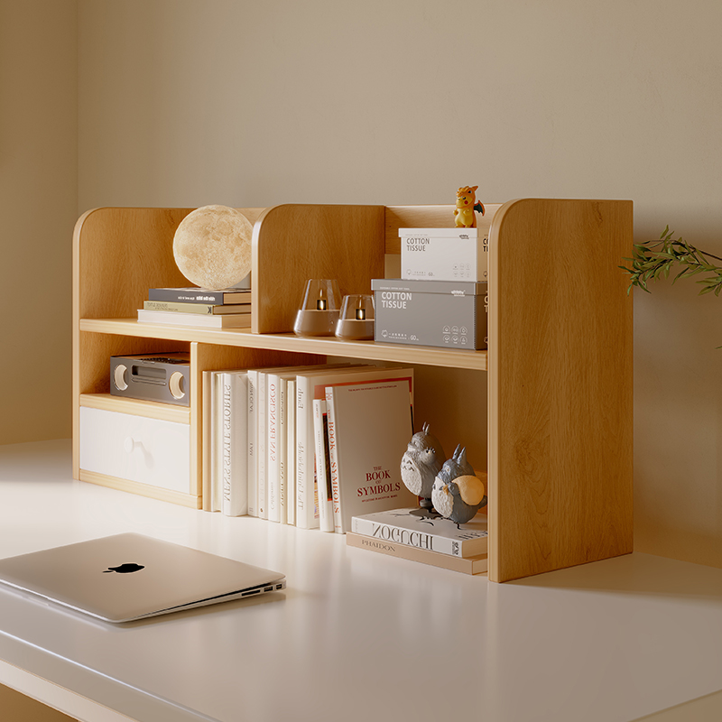 速发书桌上放的书架置柜架学生纳易收简架办公室桌面小型柜子书物