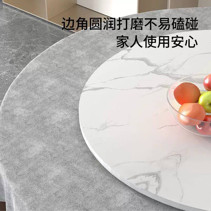 转盘餐桌转盘家用圆桌旋转转盘底座桌面饭桌手动转台带轨道展示台
