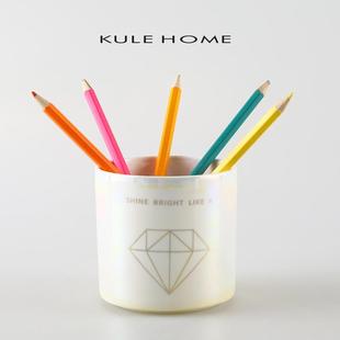 KULE 饰品 HOME 轻奢笔筒化妆刷子收纳盒办公室书桌用品创意学生装