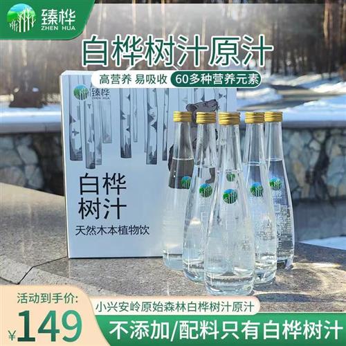 臻桦黑龙江小兴安岭白桦树汁原液原汁植物饮料礼盒310ml*6瓶