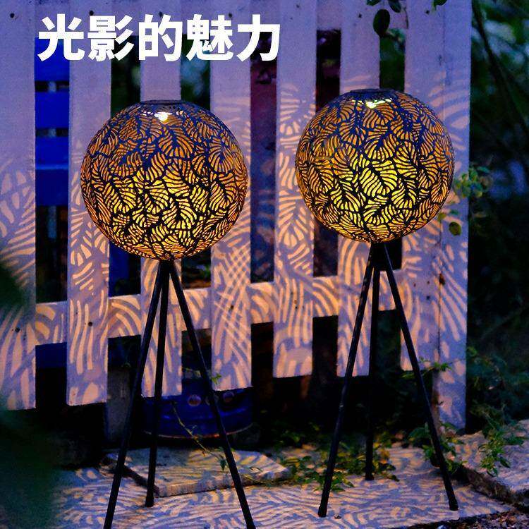 太阳能户外庭院家用室外花园景观草坪灯新款装饰圆球形落地景观灯