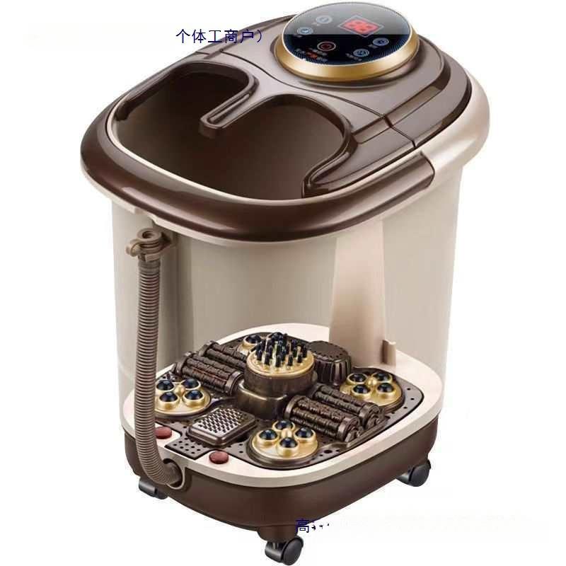 泡脚桶高深过小腿带轮全自动加热按摩泡脚桶加高恒温家用