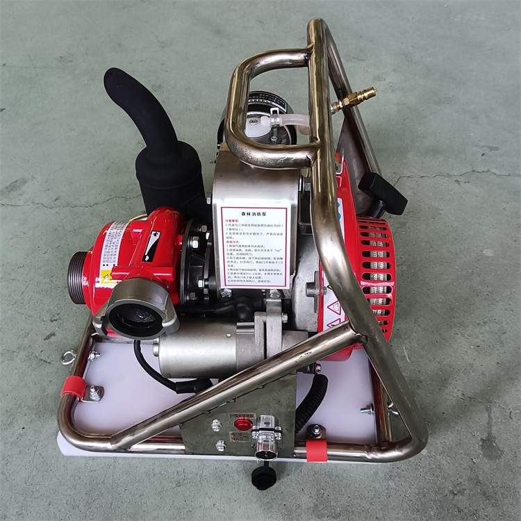 森林火灾扑救便携式灭火水泵75m扬程灭火吸水泵15kg抽水泵