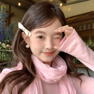 【我的脸很圆】韩系甜美少女蝴蝶结发夹ins可爱百搭侧边刘海碎发