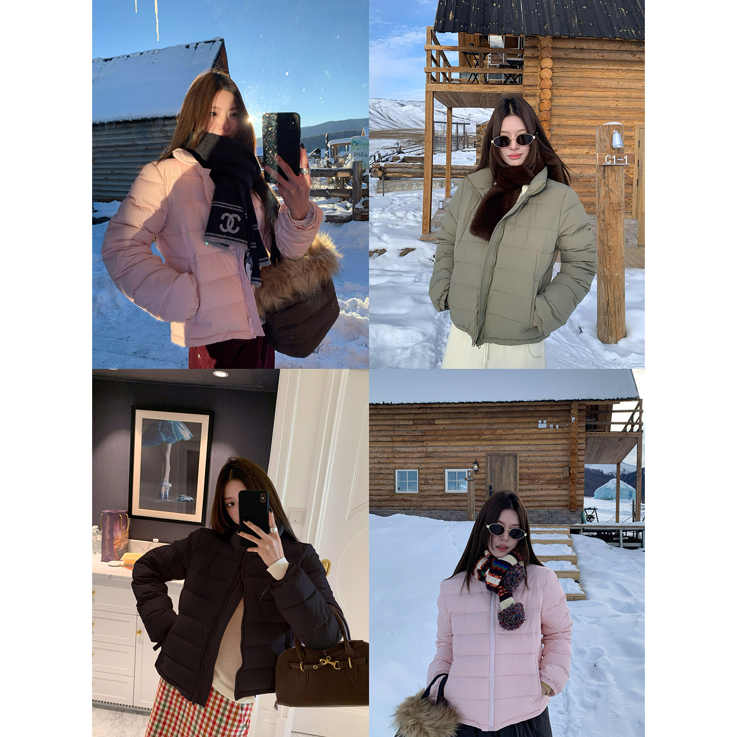 牙套大汪【软萌包包】同m*r90白鸭绒短款羽绒服冬季轻盈保暖外套