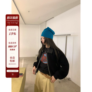 100羊毛双面尼拼皮领外套 多个富婆追着问 牙套大汪 高智养马人