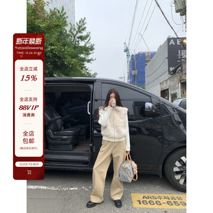 休闲宽松好穿裤 20点 卡其百搭牛仔裤 子 王炸神裤 牙套大汪10