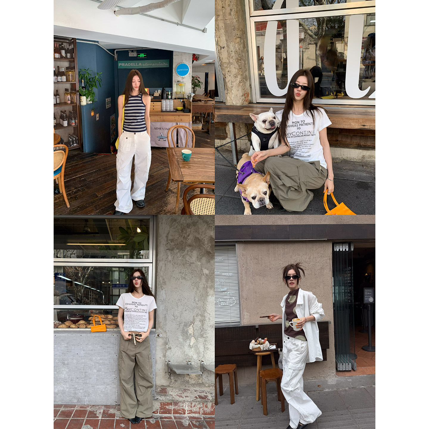 牙套大汪【工装世家】多口袋工装裤美式宽松休闲洗水工艺工装裤