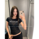 70文化 好爱我 显瘦掐腰完全是我 牙套大汪 菜印花短袖 2色Tee