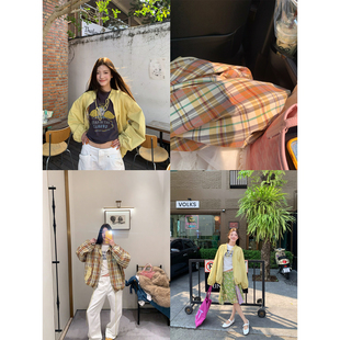 休闲外套 抽绳质感薄款 牙套大汪 蜂蜜柚子