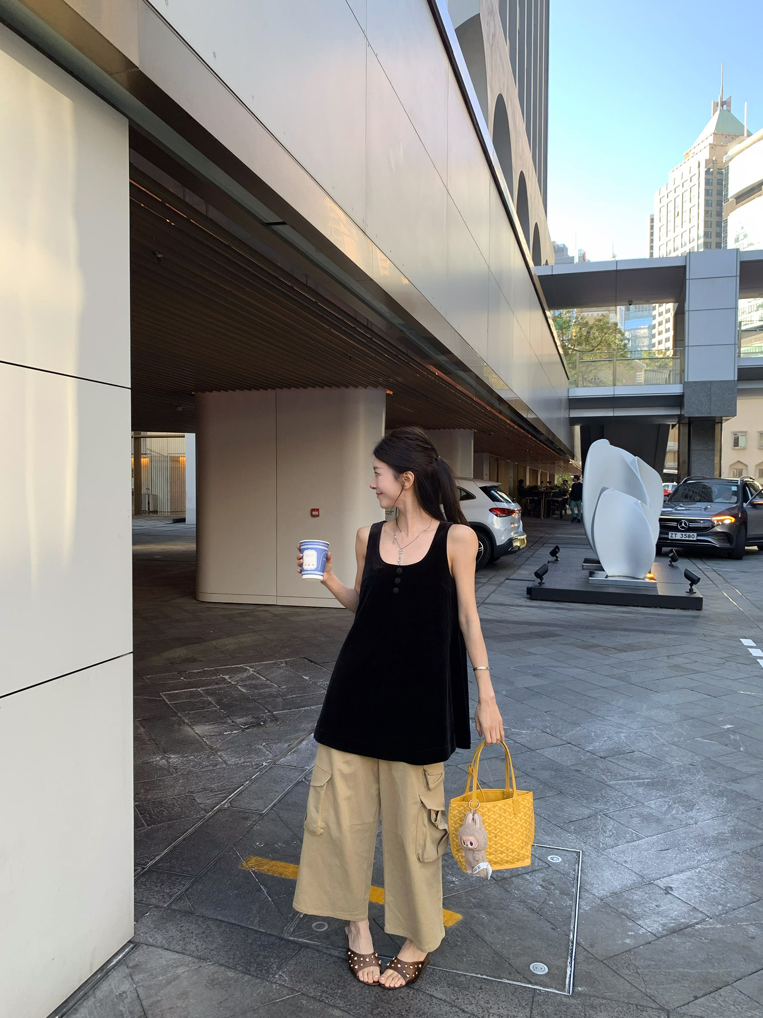 牙套大汪【奥斯汀小姐】Бархатное платье-сарафан А-силуэта с U-образным вырезом