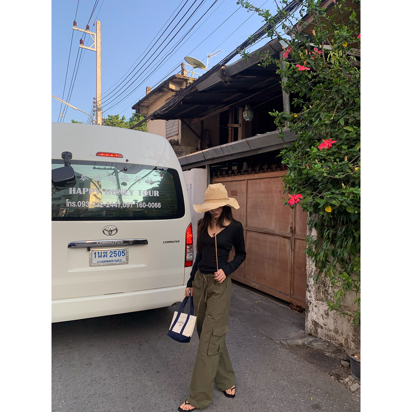 牙套大汪【反叛街区】低腰抽绳腰头大口袋工装裤