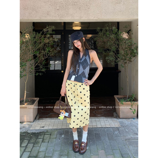 牙套大汪【妙龄啵啵】爱上波波只需要一秒钟*波点松紧半身裙