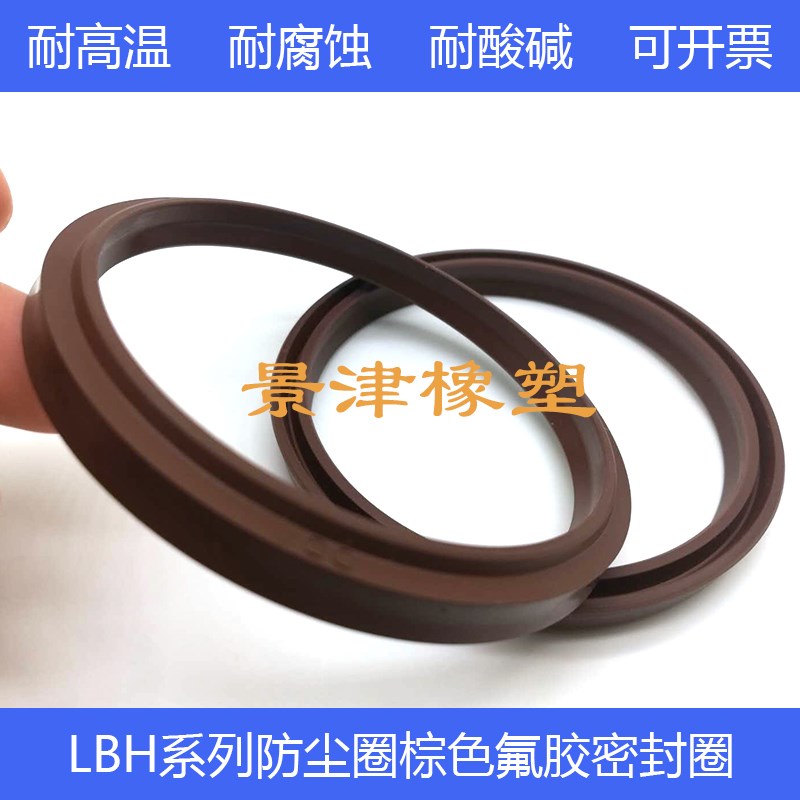 氟胶耐高温防尘密封圈橡胶尘封件DHS/LBH58*66/60*68/63*71*5/6.5