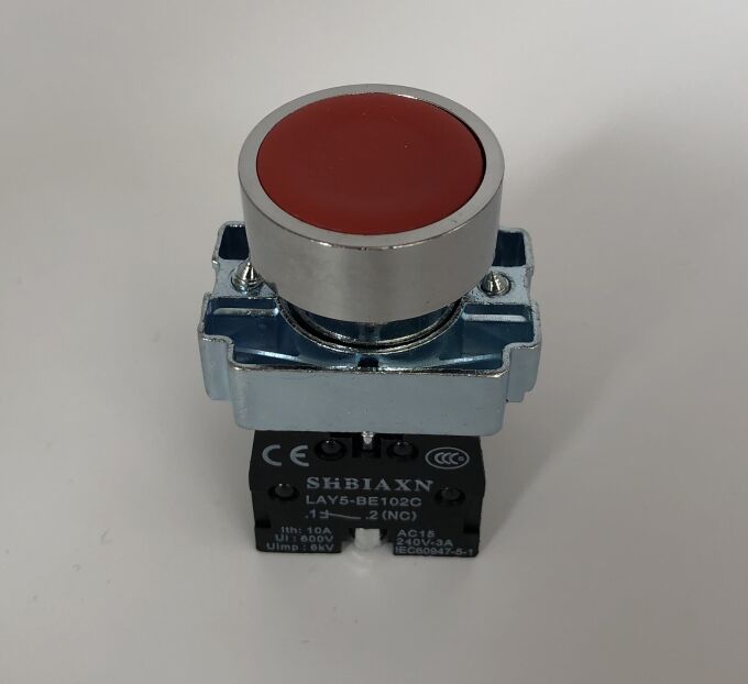 LAY5标鑫 XB2-BA31C 42C金属按钮开关电源启动停止自复位银点22mm