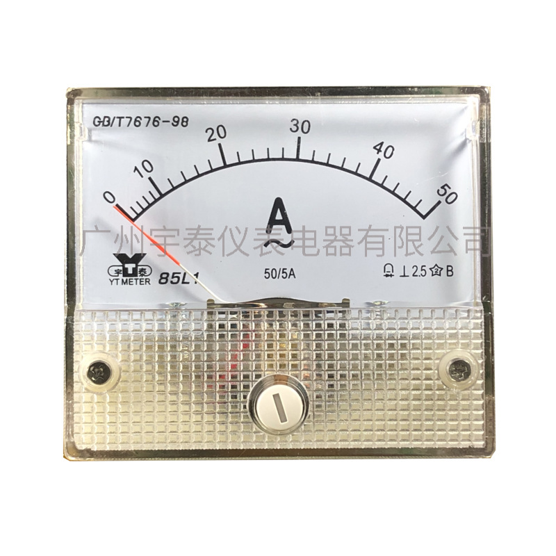 85L1-a电流表交流毫安表ma 50ma 100A 150/5A 400/5指针表头55X65