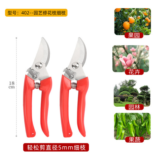 园林园艺修枝剪树枝粗枝果树剪刀省力不锈钢盆栽草本花卉绿植剪子