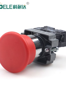 科耐达LA167-B2-BC31C BC42C绿色红色自复位蘑菇头按钮开关