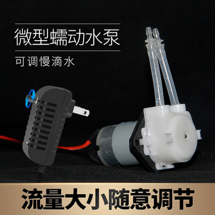 蠕动泵实验室滴定循环抽水泵小型家用小营养鼻饲泵可调速微型水泵
