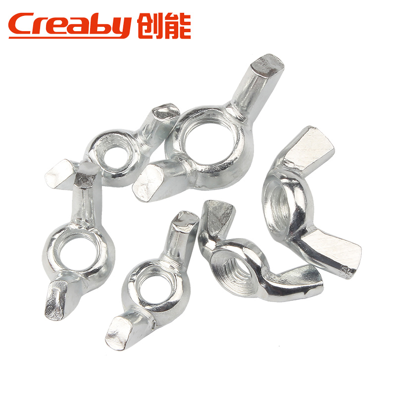 镀锌蝶形螺母蝴蝶型螺l帽元宝羊角手拧螺丝帽M3M4M5M6M8M10M12M14