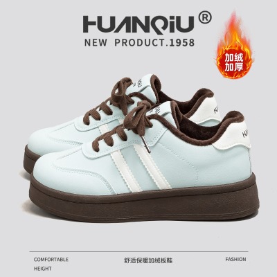 环球新款冬季休闲女鞋厚底增高爆款棉鞋加绒加厚不冻脚百搭鞋子女