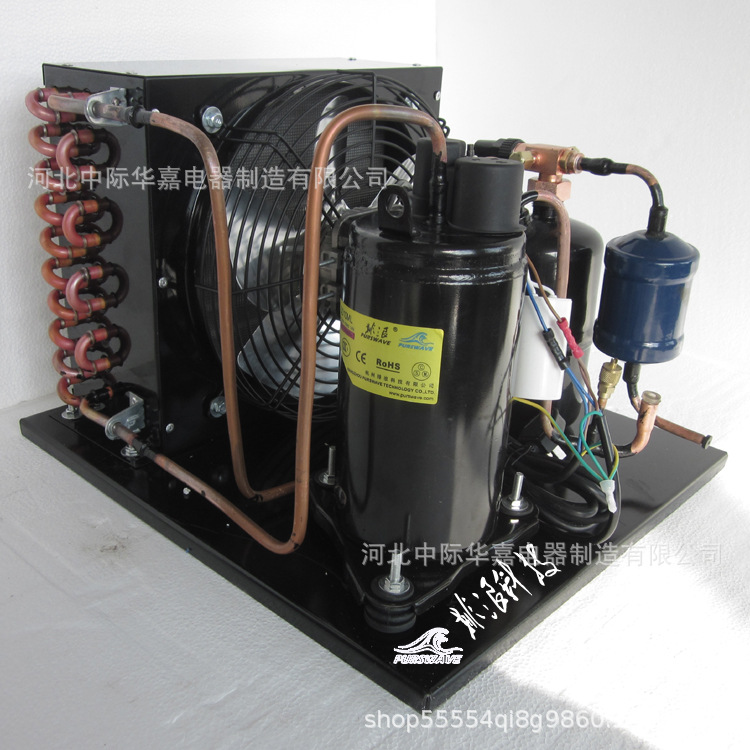 中际华嘉3/4HP小型空调外机机组除湿机冷水机压缩机冷凝机组制冷