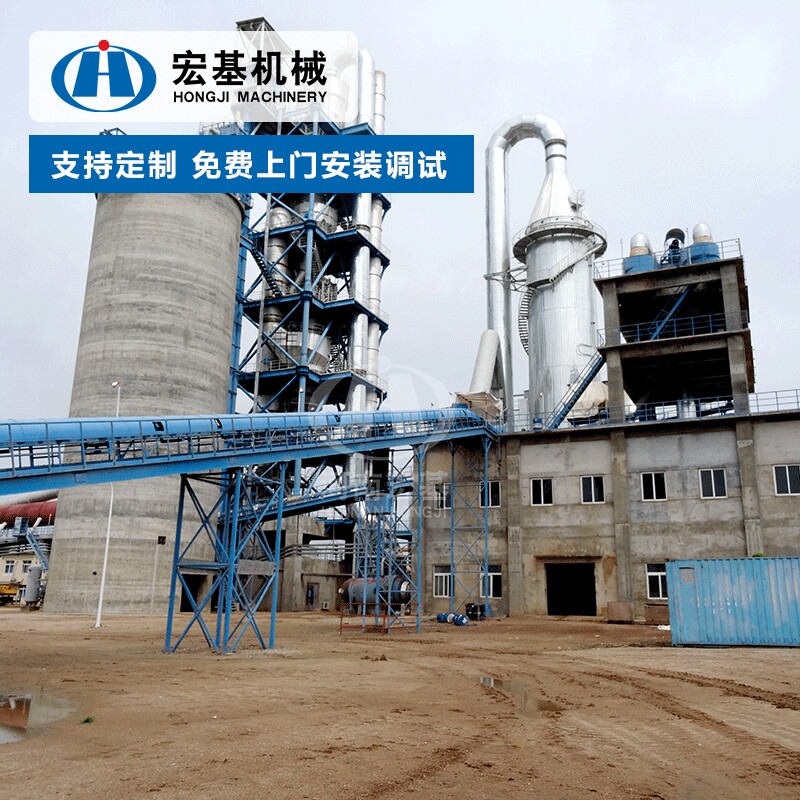 石灰回转窑水泥生产线 高温煅烧红土镍矿工业废渣铁渣镁渣回转窑