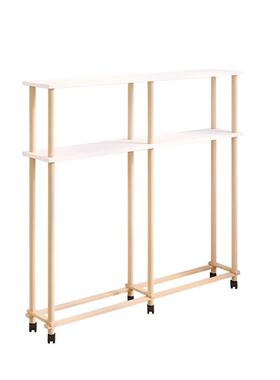 7W床边缝隙置物架床头床尾窄夹缝架子卧室长条可移动实木分层收纳